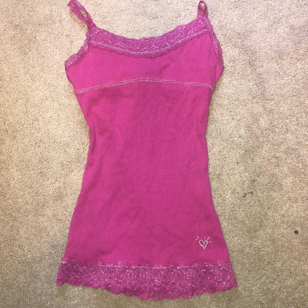 - Justice lace trimmed tank top